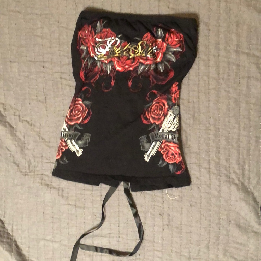 EUC REBEL SAINTS strapless top
